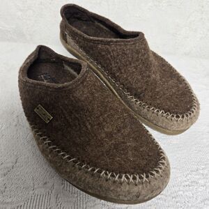 Halflinger Grey CR Fletcher Two Tone Felt Wool Clog Slides 39 Arch Support Warm